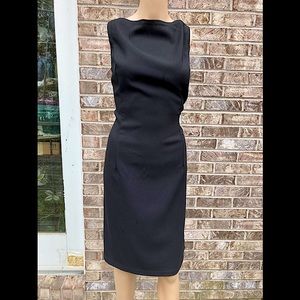 Vintage 90s Scott McClintock Classic Little Black Dress with Rhinestone Straps